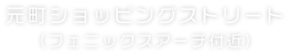 元町ショッピングストリート(フェニックスアーチ付近)